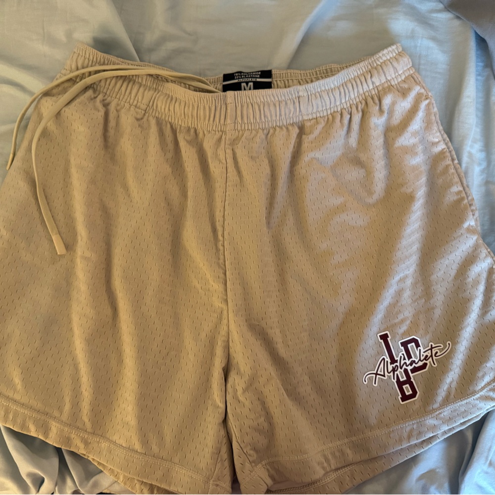 ‼️FLASH SALE‼️ Alphalete Beige Athletic Mesh LDB Shorts